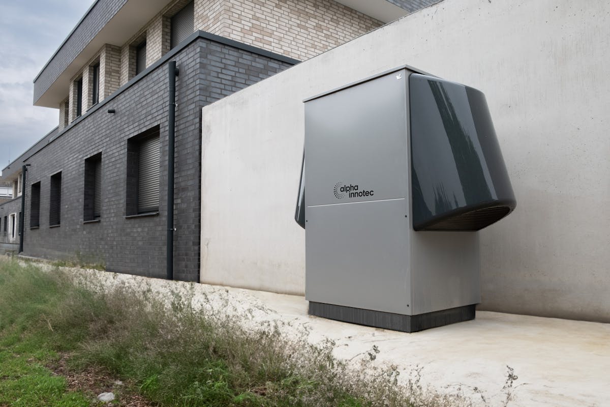 Heat pump system installed at a residential property